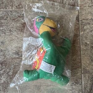 60's Vintage Brooklyn Doll Co Turtle Plush Toy in Original Packaging Retro Decor